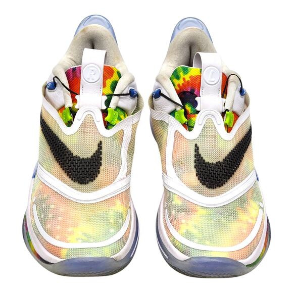 Nike Adapt BB 2.0 Tie-Dye BQ5397-100 Mesh Sneaker Multicolor US 10 - Preowned - Picture 3 of 6